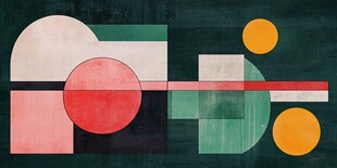 抽象几何图形艺术画作