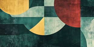 几何抽象艺术图案背景