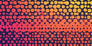 多彩波点渐变背景图案