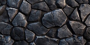 黑色石块拼接纹理背景