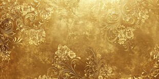 金色奢华花纹背景图