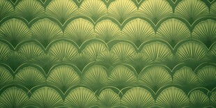 翠绿扇形图案纹理背景