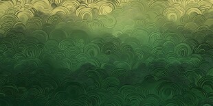 绿金渐变波浪纹理背景图