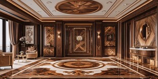 豪华古典风格的精致客厅