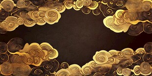 金色祥云背景图