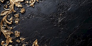 黑金奢华花纹装饰背景