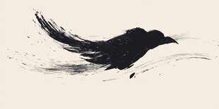 水墨飞鸟 灵动写意之姿