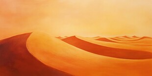 金色沙漠壮丽风光