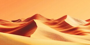 壮丽沙漠景观 沙丘连绵