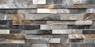 现代石砌墙面纹理特写