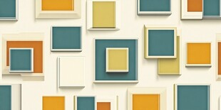 多彩方形图案背景