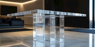 透明水晶质感现代茶几