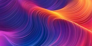 炫彩流动波纹背景图
