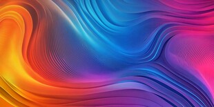 炫彩流动波纹背景图案