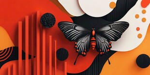 立体几何背景下的黑蝶