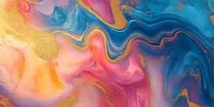 梦幻流体色彩艺术纹理