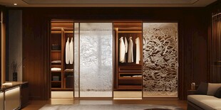 现代中式风格精致衣帽间