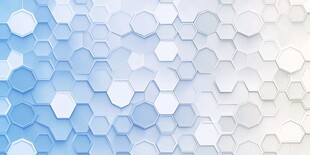 蓝色渐变六边形科技背景
