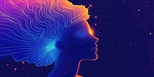 梦幻脑波轮廓女性形象