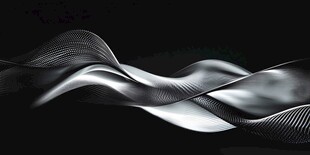 金属质感流动曲线艺术图