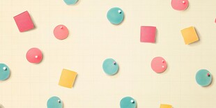 多彩便签装饰墙面