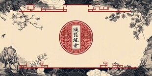中式传统建筑装饰图案