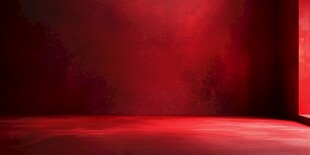 红色室内空间场景背景