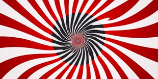 红白旋涡图案抽象背景