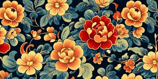 复古花卉图案 典雅大气风