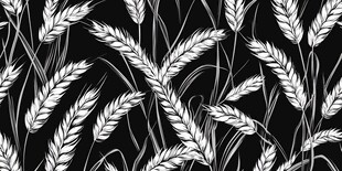 黑白麦穗图案背景纹理