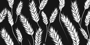 黑白麦穗图案纹理背景