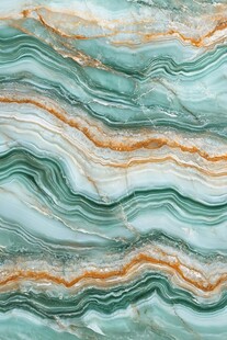 绿橙相间大理石纹理图案