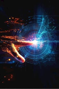 指尖触碰科技未来之光