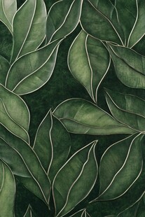 绿叶纹理图案