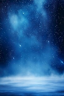 梦幻星空下的静谧空间