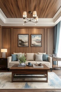 中式风客厅的雅致家居场景