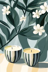 烛影繁花 静谧室内花卉装饰