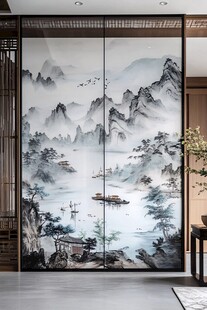 中式山水屏风 尽显古韵雅致