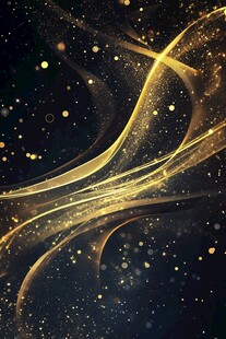 梦幻金色流光背景图