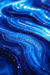 梦幻蓝色流动纹理背景