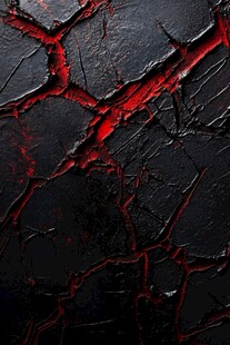 黑色熔岩裂纹纹理背景