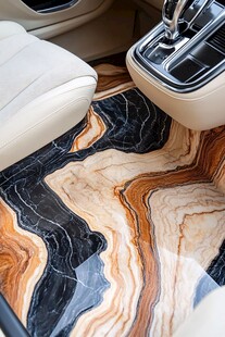 奢华大理石纹汽车脚垫