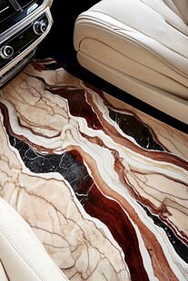 奢华大理石纹汽车脚垫