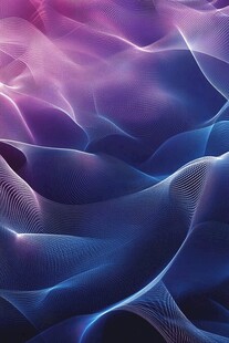 梦幻渐变流体波纹背景图