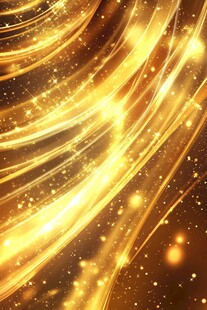 金色流光溢彩动感背景图