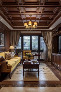 奢华中式风客厅典雅空间