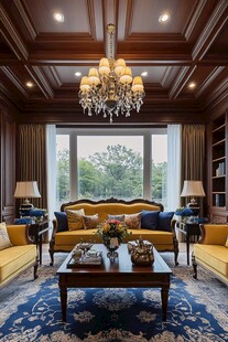 奢华典雅的客厅室内景致