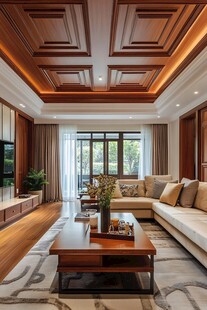 中式风格奢华大气客厅空间