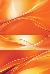 橙色动感流体渐变背景图