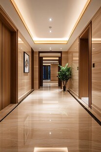 现代简约风格电梯间走廊